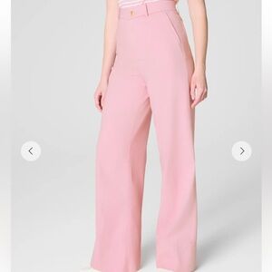 Spanx SPANXsupersmooth™ Stretch Twill
Wide Leg Pant Pink Large